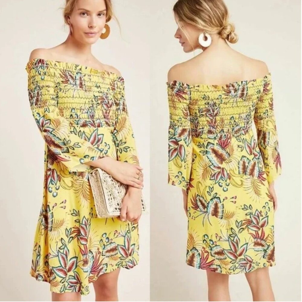 Farm Rio Bria Smocked Mini Dress